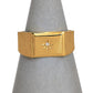 Pre-Owned 9ct Gold Diamond Set Square Signet Ring Size M.5