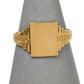 Pre-Owned 9ct Gold Mens Signet Ring Size W
