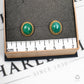 Pre-Owned 9ct Gold Oval Cabochon Dyed Jade Stud Earrings