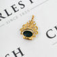 Pre-Owned 9ct Gold Bloodstone Tigers Eye & Onyx Spinner Fob