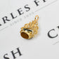 Pre-Owned 9ct Gold Bloodstone Tigers Eye & Onyx Spinner Fob