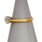 Pre-Owned 18ct Gold Diamond Solitaire Ring Size K