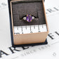Pre-Owned 9ct Gold Amethyst & Diamond Ring Size K.5