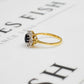Pre-Owned 9ct Gold Sapphire & Diamond Cluster Ring Size K.5