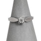 Pre-Owned 9ct White Gold Illusion Set Diamond Ring Size J.5