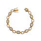 Pre-Owned 14ct Gold Moonstone Cabocohon Bracelet 7 Inch