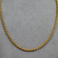 Pre-Owned 9ct Gold Rope Chain Necklace 18 Inch