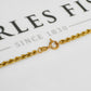 Pre-Owned 9ct Gold Rope Chain Necklace 18 Inch