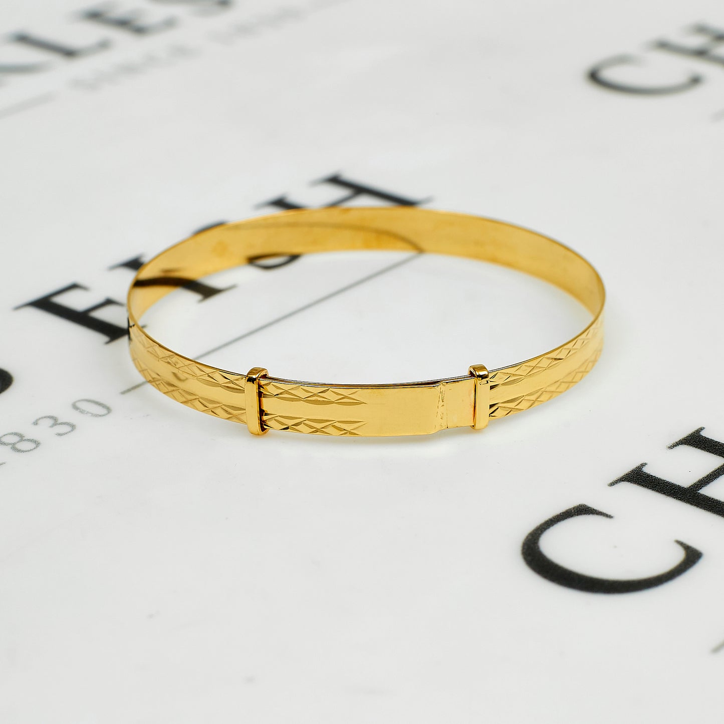 Pre-Owned 9ct Gold Baby Bangle Expandable