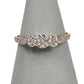 Pre-Owned 18ct Gold Illusion Set 3 Diamond Ring Size L
