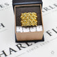 Pre-Owned 9ct Gold Mens 5 Row Shot Ring Size Z+1