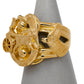 Pre-Owned 9ct Gold Mens Horse Cart, Shoe & Horse Head Ring