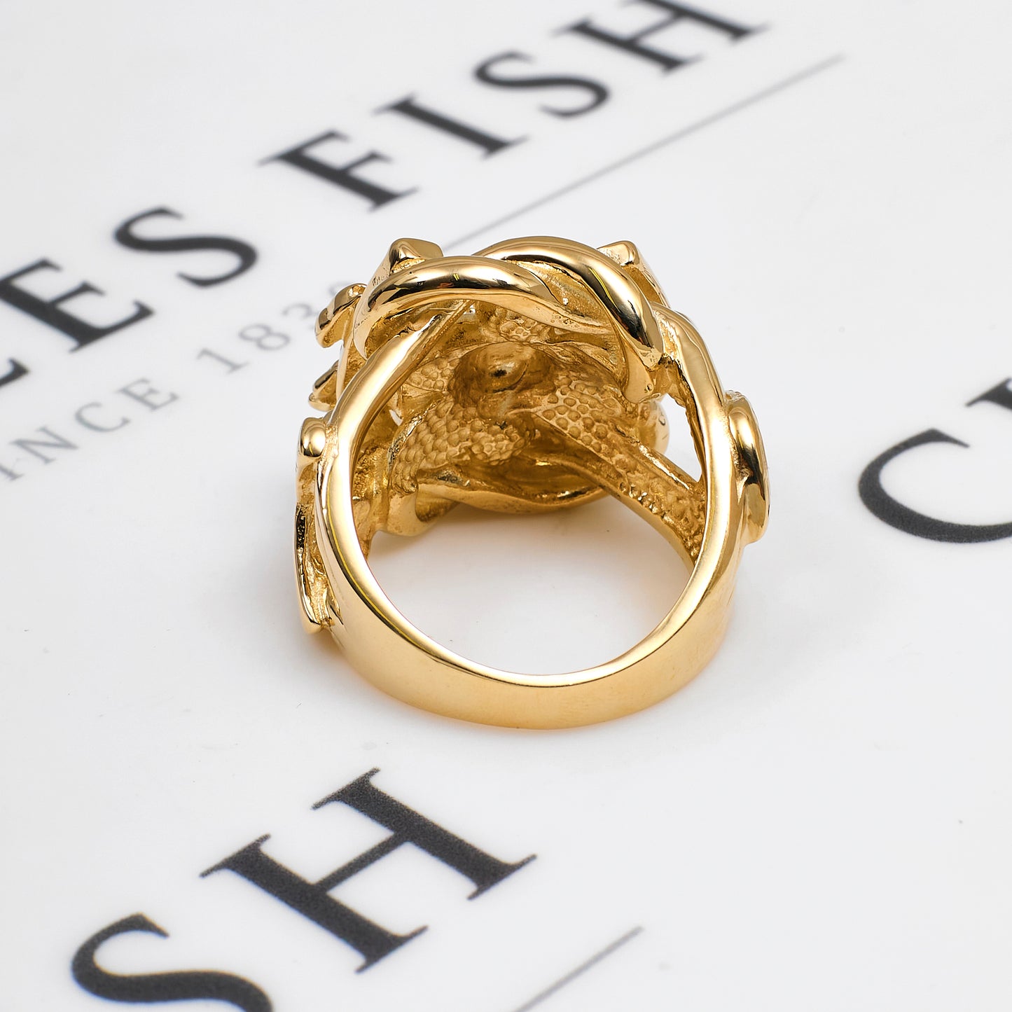 Pre-Owned 9ct Gold Mens Horse Cart, Shoe & Horse Head Ring