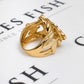Pre-Owned 9ct Gold Mens Horse Cart, Shoe & Horse Head Ring