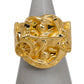 Pre-Owned 9ct Gold Mens Horse Cart, Shoe & Horse Head Ring
