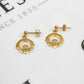 Pre-Owned 9ct Gold Claddagh Drop Earrings