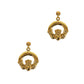 Pre-Owned 9ct Gold Claddagh Drop Earrings