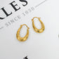 Pre-Owned 9ct Gold Horseshoe Shaped Creole Earrings