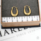 Pre-Owned 9ct Gold Horseshoe Shaped Creole Earrings
