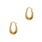 Pre-Owned 9ct Gold Horseshoe Shaped Creole Earrings