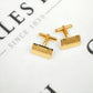 Pre-Owned 9ct Gold Rectangular Cufflinks