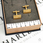 Pre-Owned 9ct Gold Rectangular Cufflinks