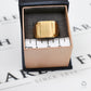 Pre-Owned 9ct Gold Mens Curved Sides Rectangle Signet Ring