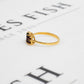 Pre-Owned 18ct Gold 5 Garnet Ring Size L