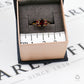 Pre-Owned 18ct Gold 5 Garnet Ring Size L