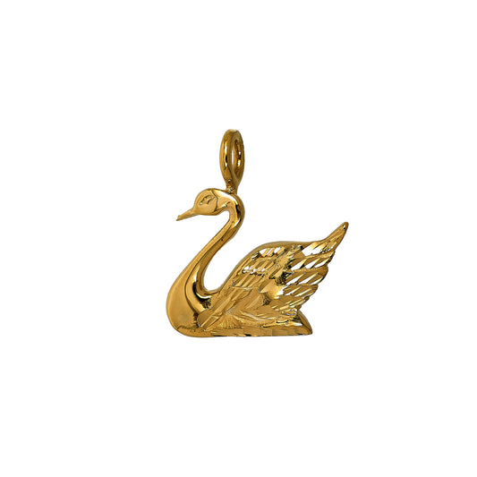 Pre-Owned 14ct Gold Swan Pendant