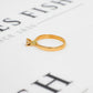 Pre-Owned 14ct Gold High Set Diamond Ring Size J.5