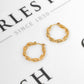 Pre-Owned 9ct Gold Twist Creole Hoop Earrings