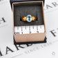 Pre-Owned 9ct Gold Oval Aquamarine Ring Size P