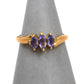 Pre-Owned 9ct Gold Tanzanite & Diamond Ring Size N