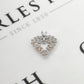 Pre-Owned 14ct White Gold Multi Diamond Heart Pendant