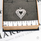 Pre-Owned 14ct White Gold Multi Diamond Heart Pendant
