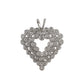 Pre-Owned 14ct White Gold Multi Diamond Heart Pendant