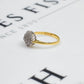 Pre-Owned 9ct Gold Diamond Cluster Ring Size K.5