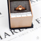 Pre-Owned 9ct Rose Gold Oval Morganite & White Zircon Ring