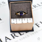 Pre-Owned 9ct Gold Marquise Iolite & White Zircon Ring