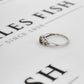 Pre-Owned 9ct White Gold Diaspore & White Zircon Ring