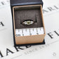 Pre-Owned 9ct White Gold Diaspore & White Zircon Ring