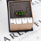 Pre-Owned 9ct Gold Oval 3 Chrome Diopside Ring Size N