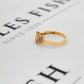 Pre-Owned 9ct Gold Oval Danburite & White Zircon Ring Size N