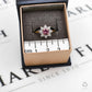 Pre-Owned 9ct Gold Garnet & White Zircon Cluster Ring