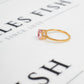 Pre-Owned 9ct Gold Oval Kunzite Dress Ring Size N