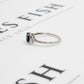 Pre-Owned 9ct White Gold Sapphire & Zircon Dress Ring Size N