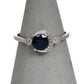 Pre-Owned 9ct White Gold Sapphire & Zircon Dress Ring Size N