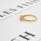 Pre-Owned 9ct Gold Oval Danburite & White Zircon Ring Size N