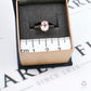 Pre-Owned 9ct White Gold Oval Danburite Dress Ring Size N